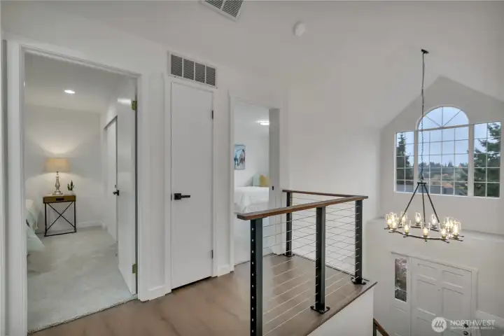 Two additional upper bedrooms.