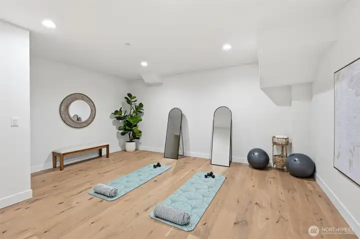 Finished flex/excercise room.