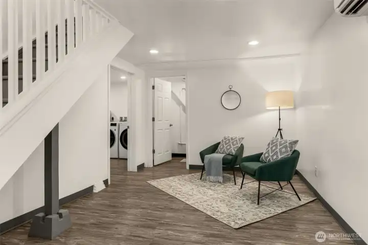 Bonus living space for movies, play, work, or guests.