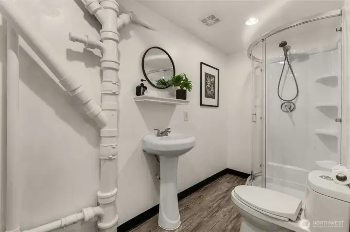 Thoughtful functionality on the lower level.