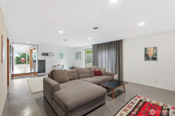 This space would also work great for remote work/learning, a play area, a gym - endless options!