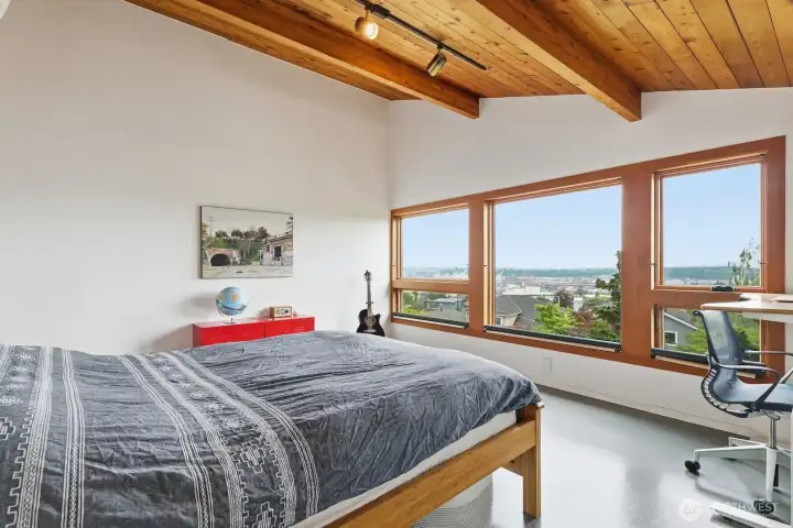 Imagine waking up to soft morning light and feel-good views of the sun rising over the Cascade mountains.