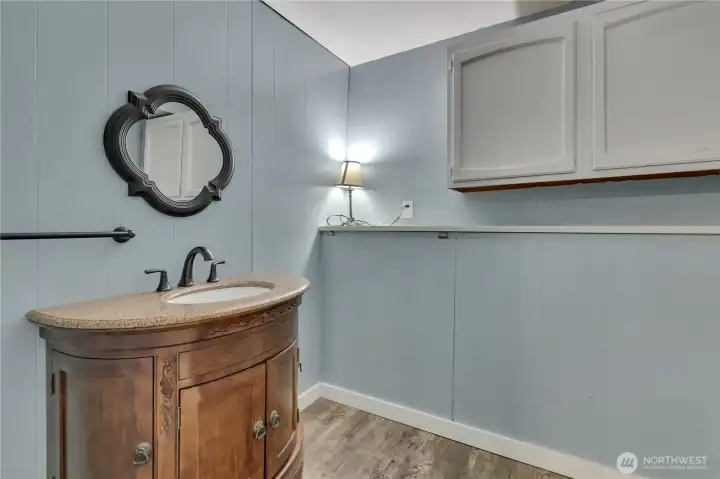 Private sink off of room. Lots of storage. Private sink off of room. Lots of storage.