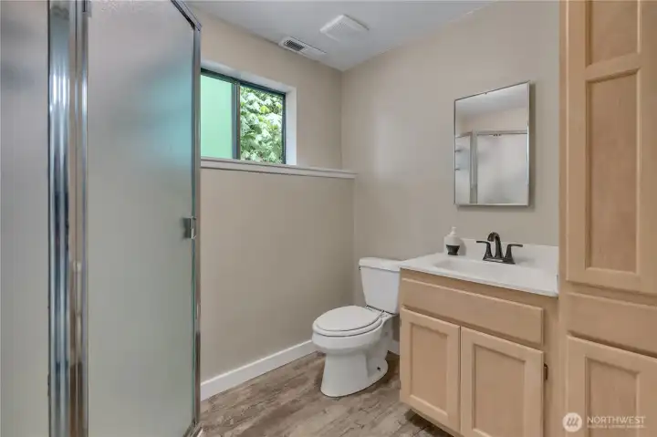 This is the lower level 3/4 bathroom for your convenience. This is the lower level 3/4 bathroom for your convenience.