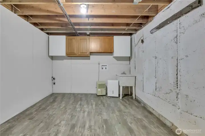 Large semi-finished storage room. Large semi-finished storage room.