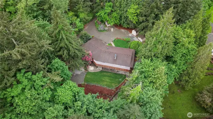 Another aerial view of the home and property. Another aerial view of the home and property.