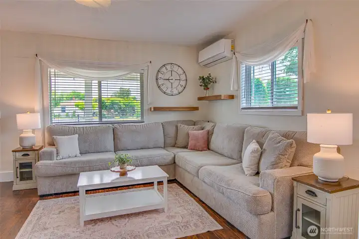 The home features almost all new windows, offering improved energy efficiency, updated function, and a brighter interior feel.