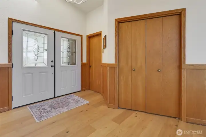 Entry with large coat closet