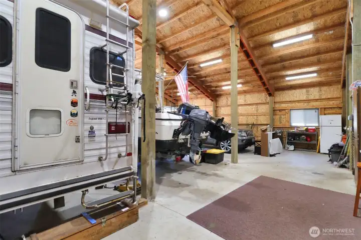 Lots of storage with vibrant lighting