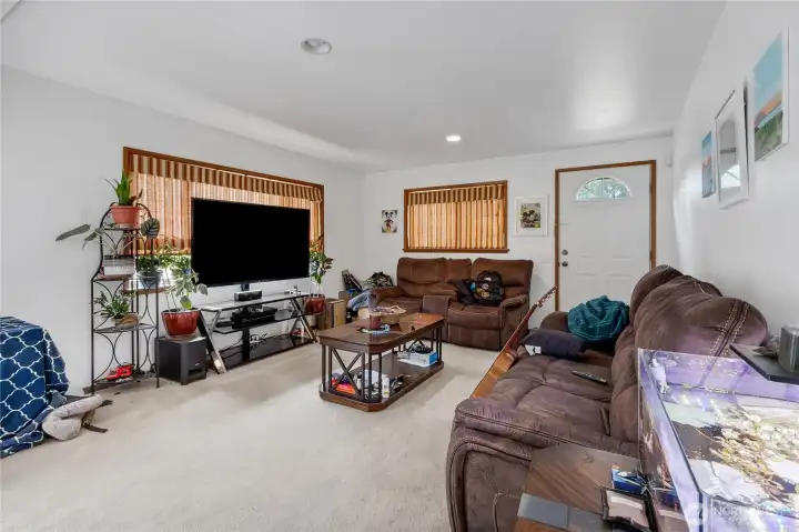 Downstairs Living/Rec room with exterior private entrance Downstairs Living/Rec room with exterior private entrance