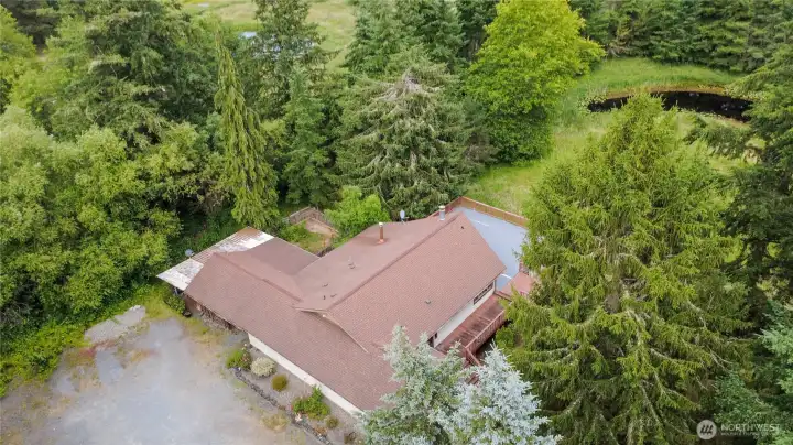 Arial view of the home Arial view of the home