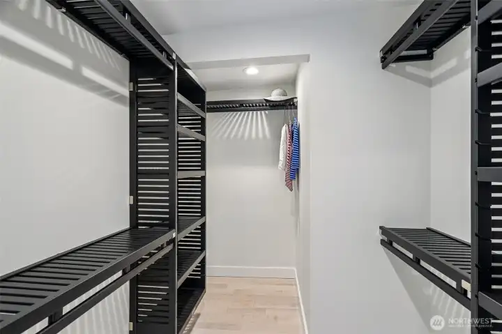 Primary walk in closet