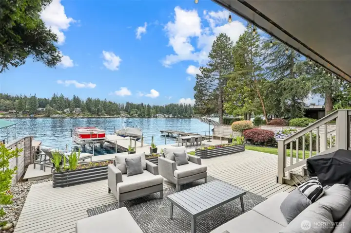 View from deck