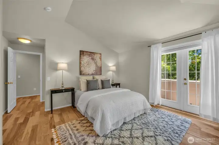 Primary ensuite bedroom with 2 large closets Primary ensuite bedroom with 2 large closets