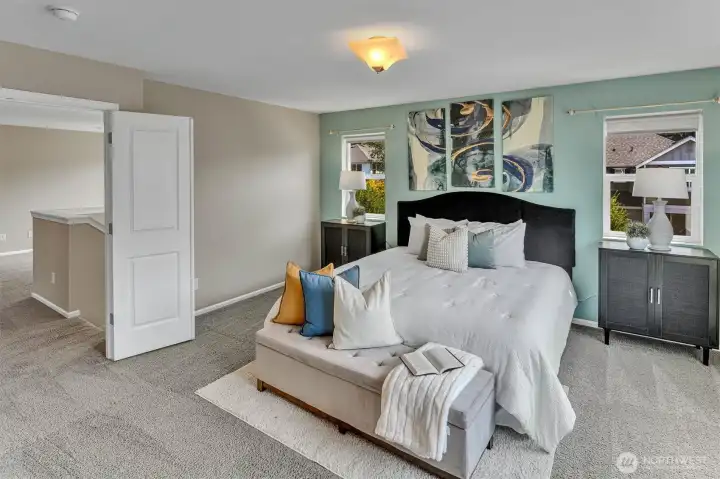 Situated at the top of the stairs with double doors. Situated at the top of the stairs with double doors.