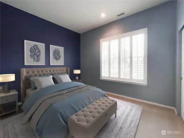 2nd Bedroom  Virtually Staged