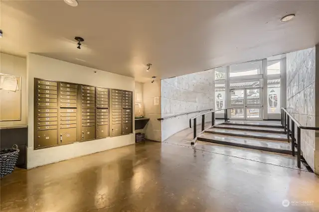 Mailboxes off Pike Lobby Entrance