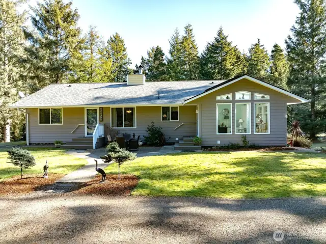 Easy access to the home entering on main level where all the main living areas are. Convenient parking area on both levels.