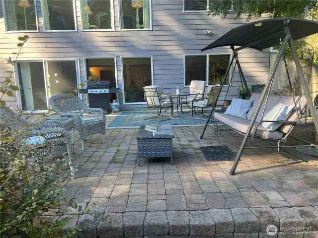 Large patio.