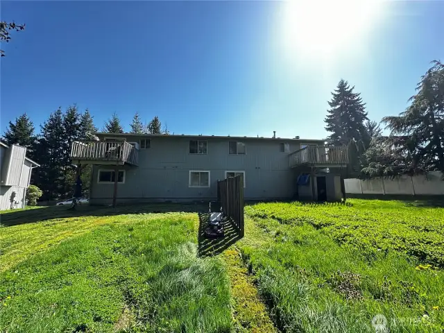 Back of the duplex