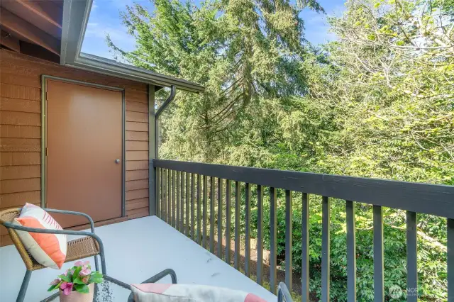 Private deck with storage