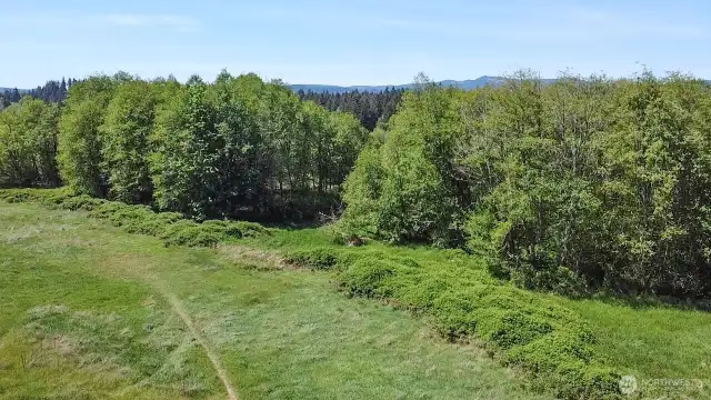 Beautiful territorial view behind home