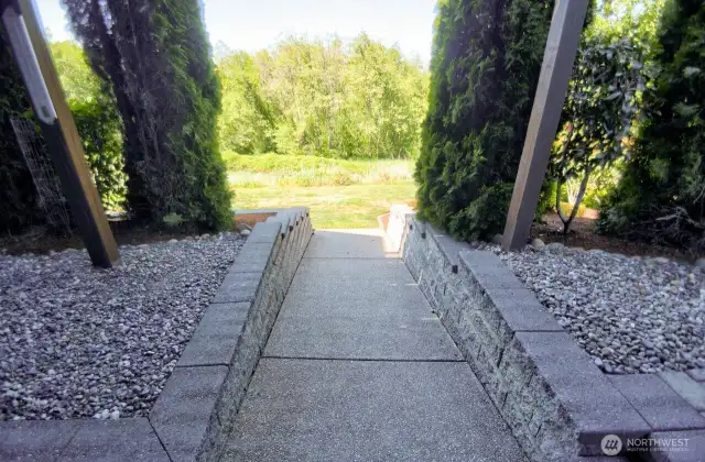 Entrance to under house shop space