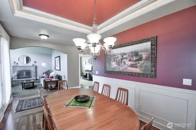 Formal dining room view