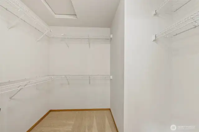 Master walk-in closet