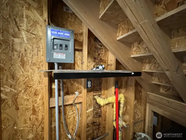 Water and electrical in the garage