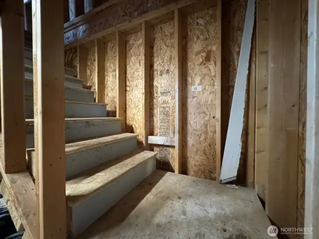 stairs up to the loft