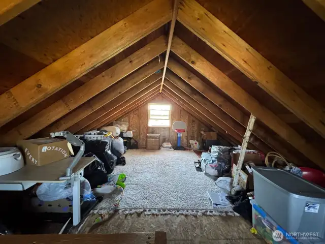 the loft above the garage
