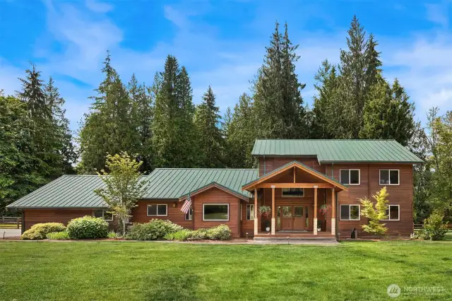 Welcome to this custom cedar-built home tucked away in the heart of Redmond on 7 private acres.