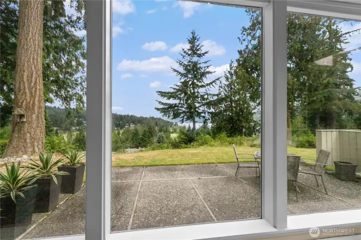 Your lovely patio with a private feel