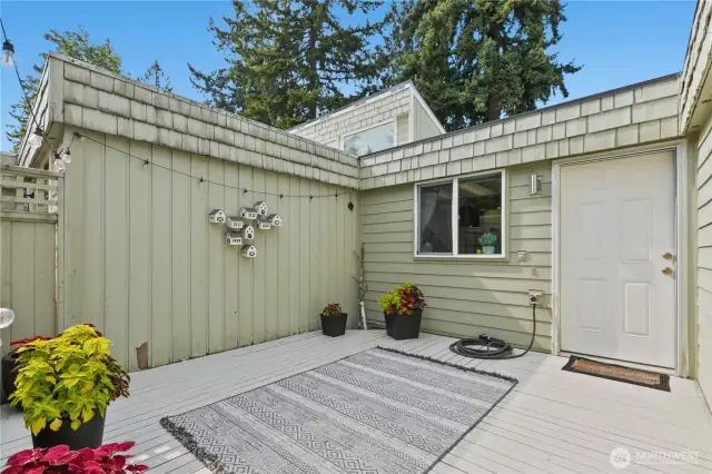 Porch for extra entertaining space