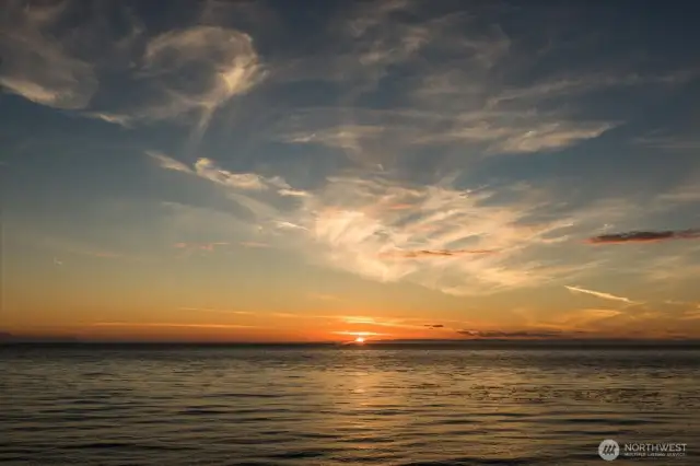 One of many breath taking sunsets looking west.