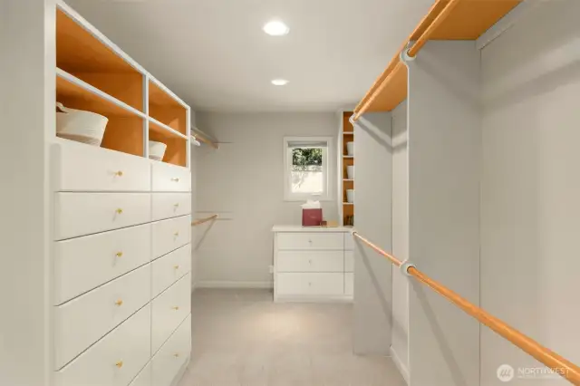 oversized primary closet