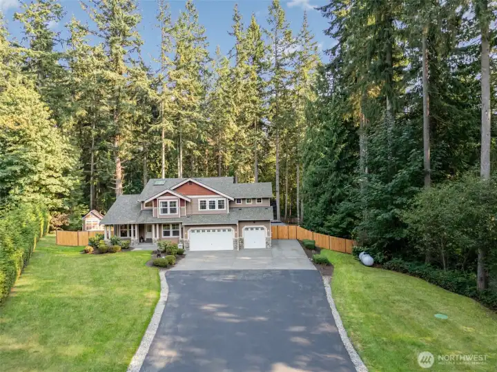 Nestled on a private cul-de-sac of seven homes.
