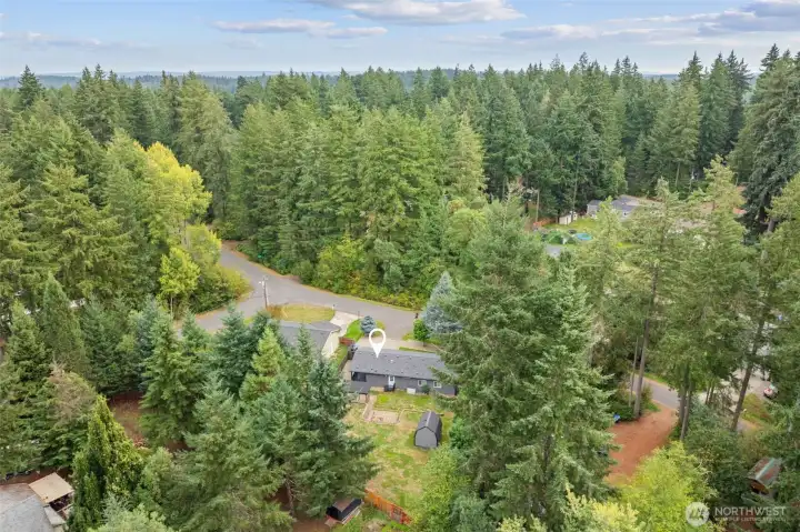Aerial of area