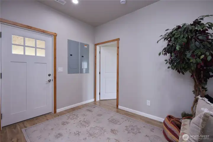 Drop zone near side entrance