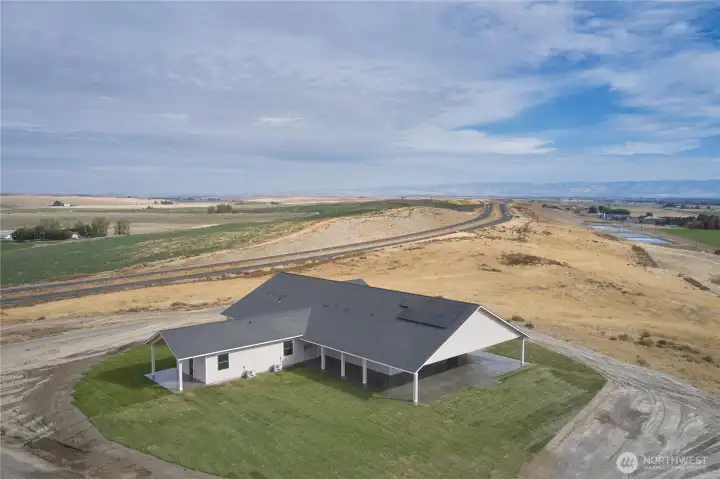 Aerial view from SW