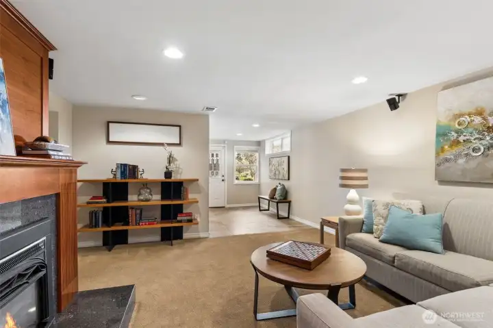 Separate entrance to lower level.