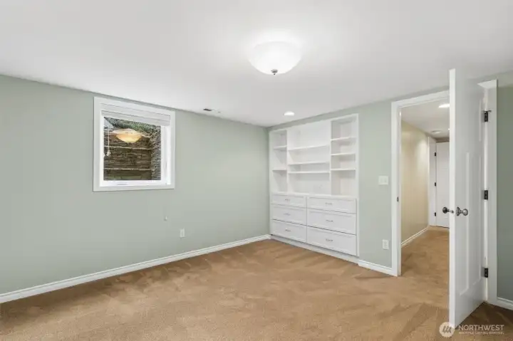 Lower level bedroom.