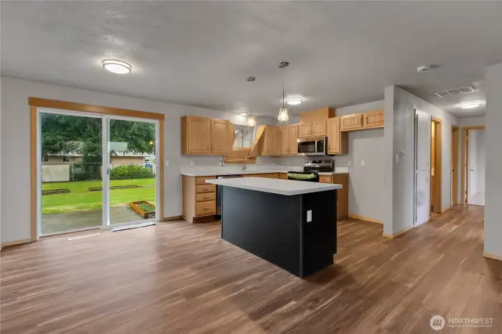 Dining space in the great room