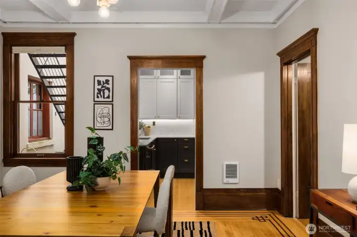 The kitchen, bathroom & basement have undergone a full renovation (new plumbing, wiring & panel) sensitively blending original details w/ modern amenities.