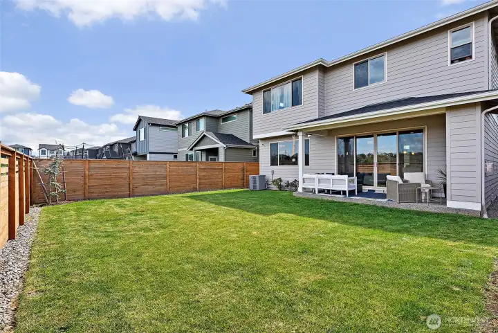 Rear elevation of home