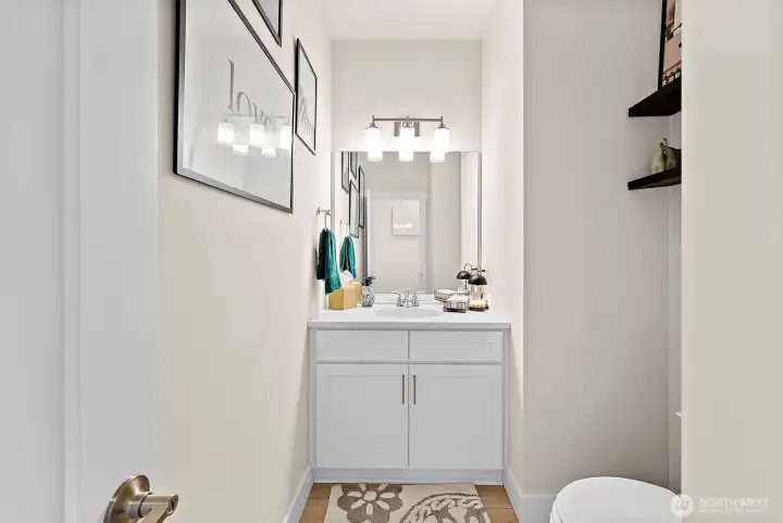 Main floor guest bathroom.