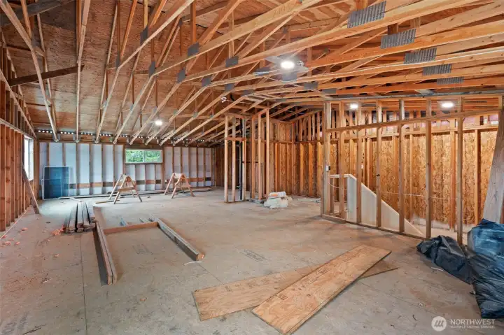 Unfinished upstairs