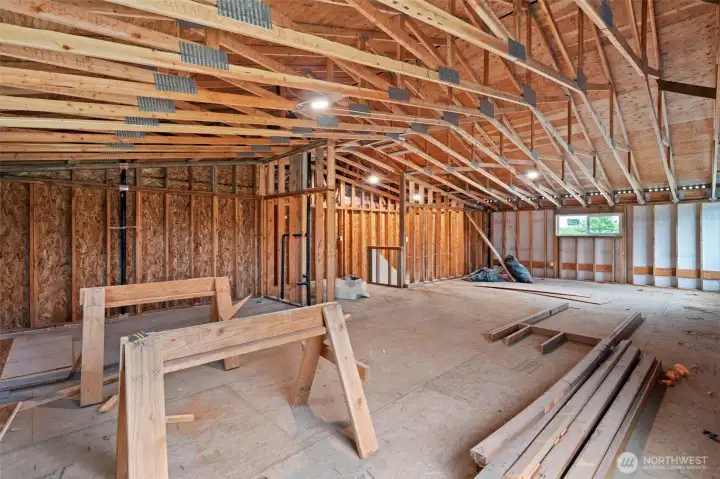 Unfinished upstairs
