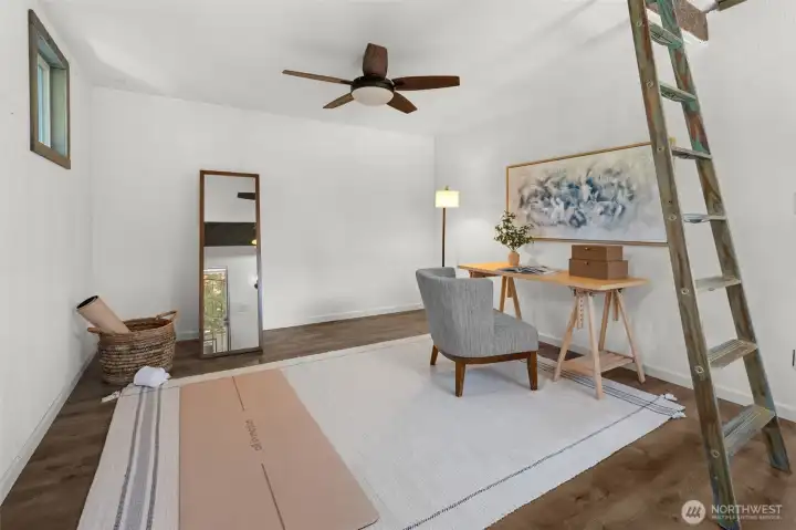 The ultimate bonus! This incredible detached space offers the perfect separation for a quiet home office, a private fitness studio, or a creative workshop offering an additional 264 SF!
